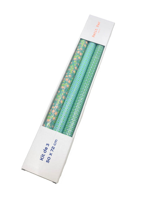 Calendula vert (oilcloth precut bundle)