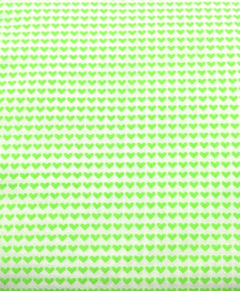 Love is all vert pomme (cotton poplin)