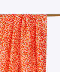 Cotton poplin 25 m - Bohème tangerine