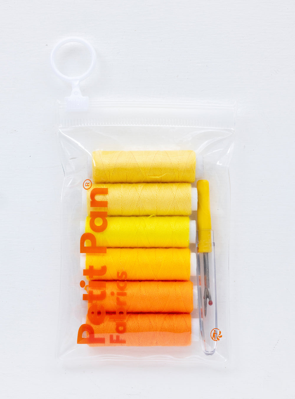 Polyester sewing thread (6 x 45 m bobbins) - Jaune citron