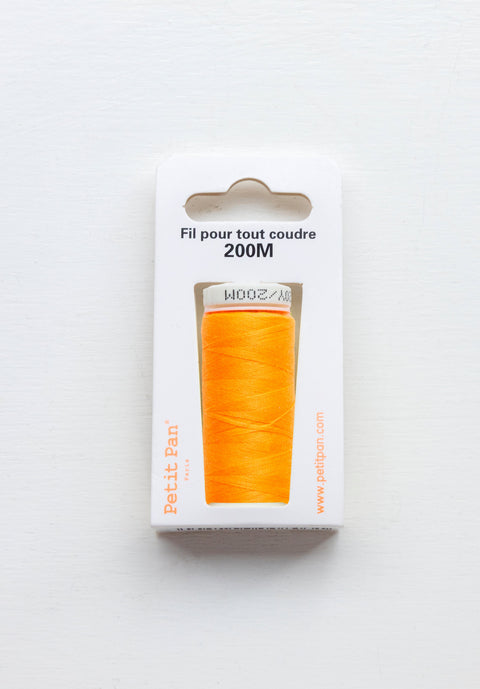 Orange clair fluo (polyester sewing thread)
