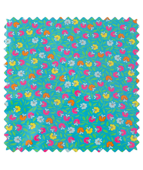 Pétunia cyan (cotton poplin)