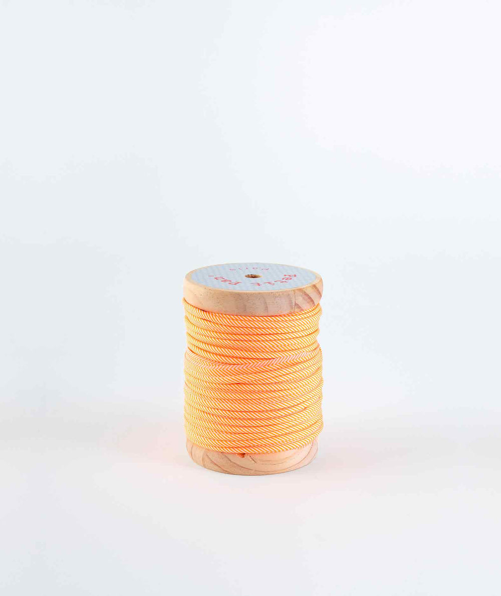 Bobine de biais 40m Rigato orange fluo