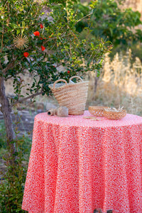 Cotton poplin 25 m - Bohème tangerine