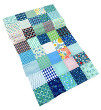 Tissu patchwork 7x7 carret 35cm x 6m - Bleu turquoise