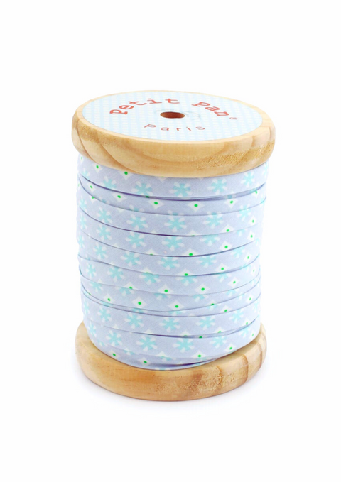 Élytis washed blue (bias tape)