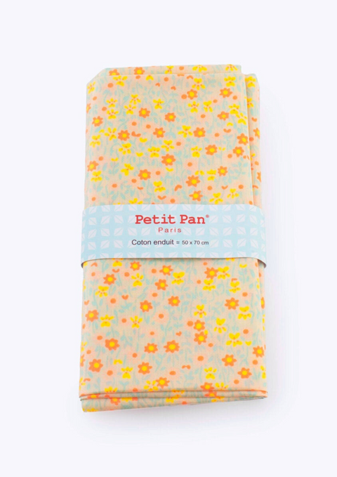 Flower Power blanc (oilcloth precut)