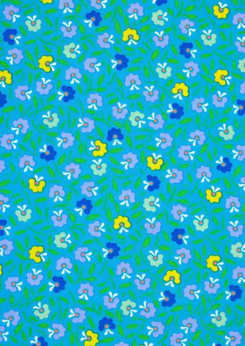 Pétunia bleu vif (cotton poplin)