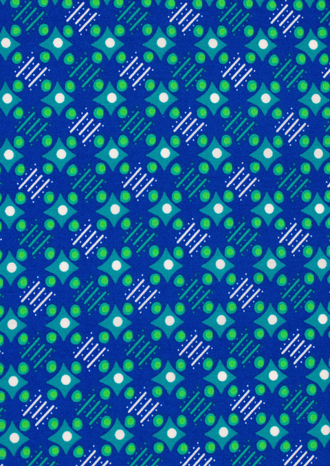 Satellite of love Deep blue (cotton poplin)