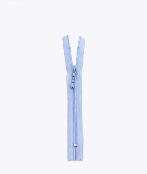 Washed blue (beaded zip)