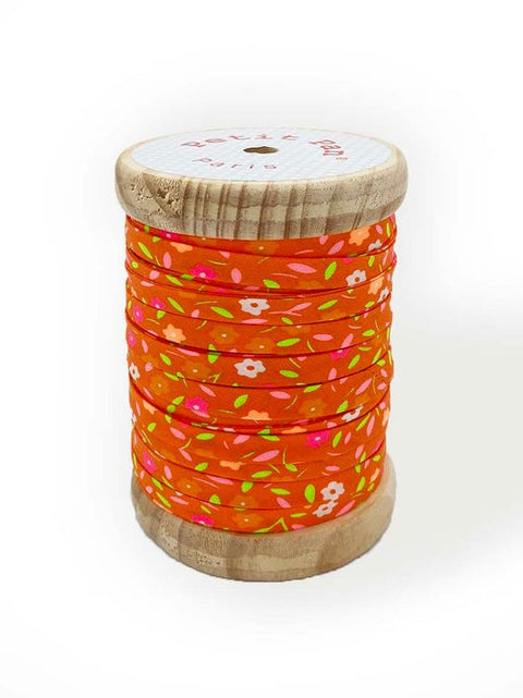 Bias tape 40 m - Peace and Love tangerine