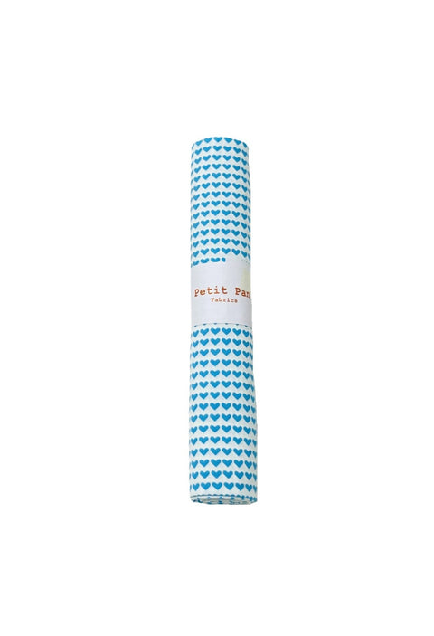 Cotton precut 50 x 70 cm - Love is all bleu ciel
