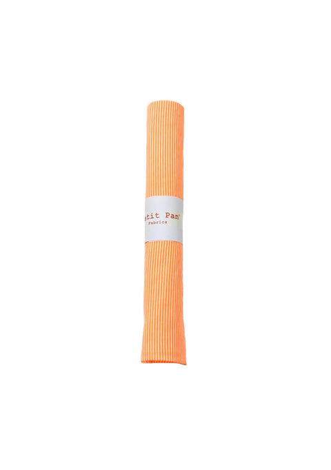 Cotton precut 50 x 70 cm - Rigato orange fluo