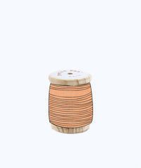 Bobine de biais 40m Rigato orange fluo