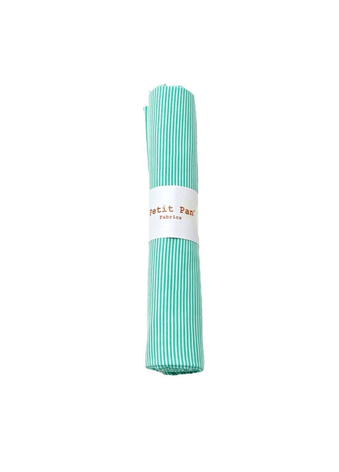 Cotton precut 50 x 70 cm - Rigato vert d'eau