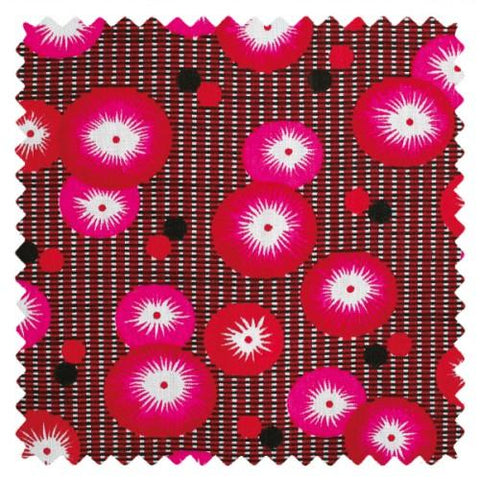 Tissu coton Oeko-Tex Petit Pan Coquelicot rouge