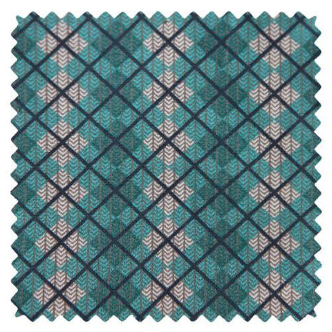 Tissu coton Oeko-Tex Petit Pan Highland vert Loch Ness