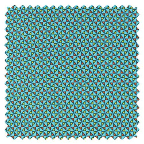 Tissu coton Oeko-Tex Petit Pan Mulino bleu