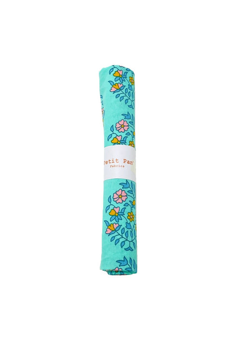 Cotton precut 50 x 70 cm - Shalin vert d'eau