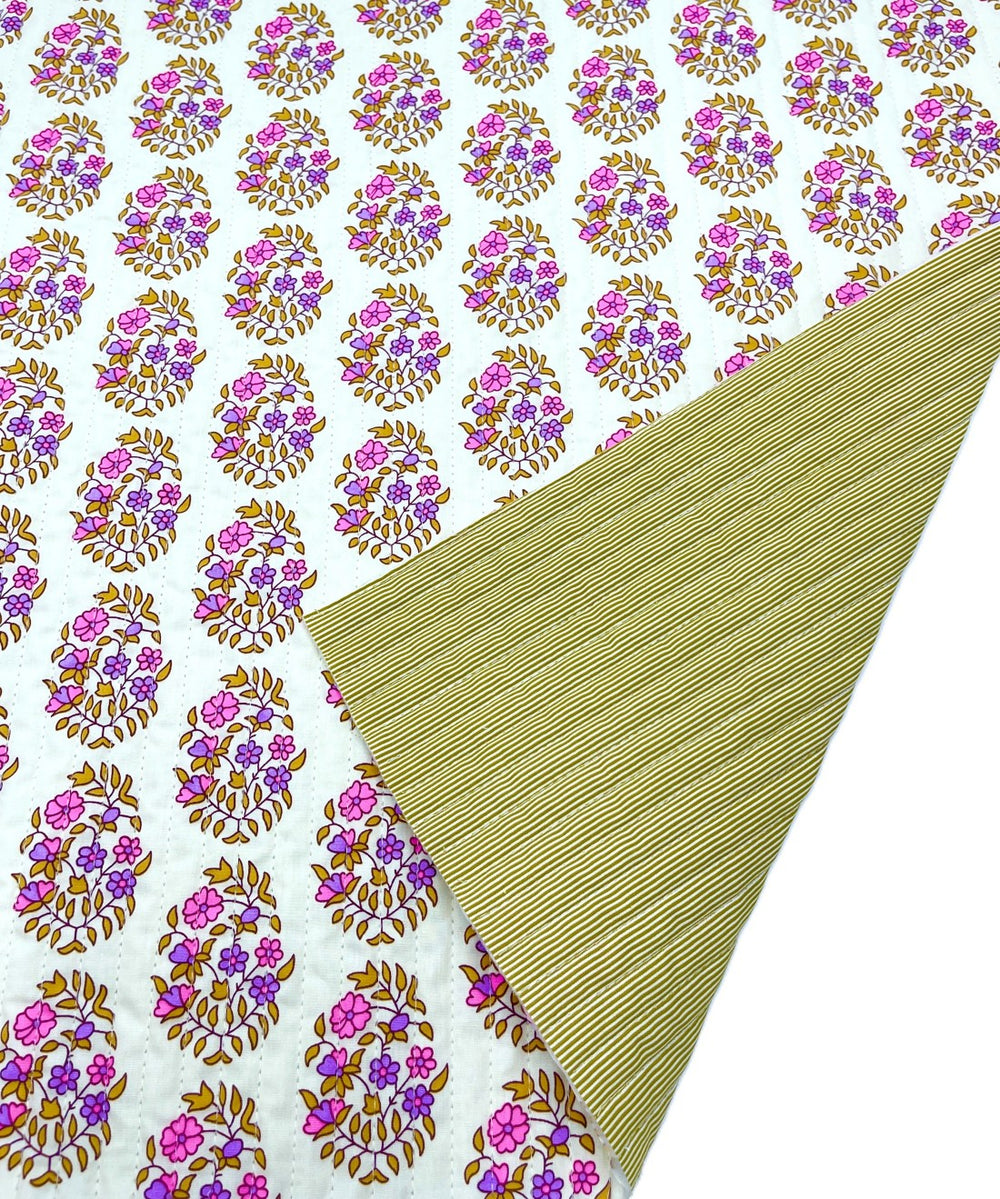 Quilted cotton 6 m - Shalin écru