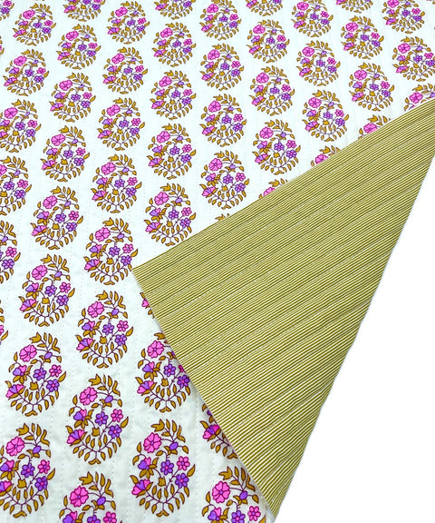 Quilted cotton 6 m - Shalin écru