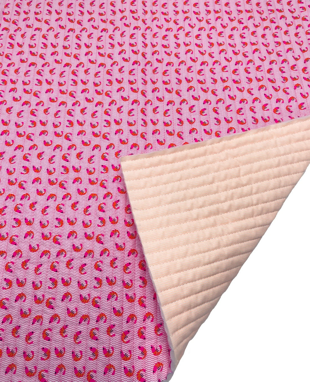 Quilted cotton 6 m - Krevett rose