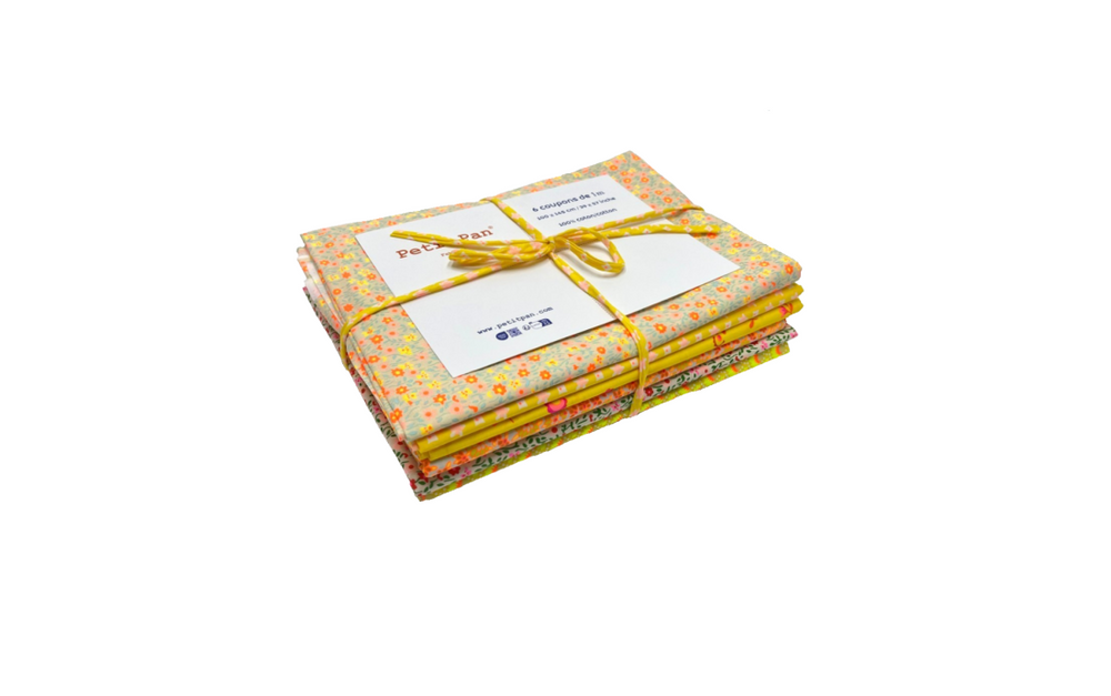6-piece 1 m precut bundle - Hippie jaune