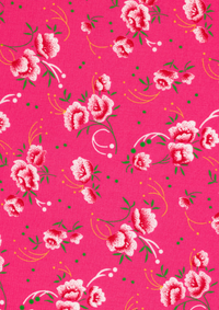 Pivoine rose (cotton precut)