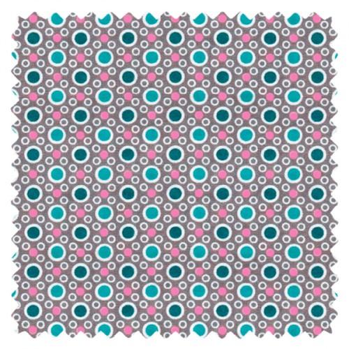 Tissu coton Oeko-Tex Petit Pan Bulle gris