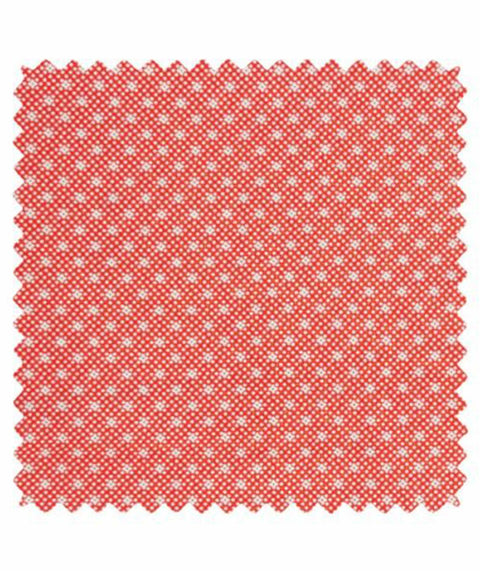 Toile cirée Yamila tangerine avec des motifs géométriques